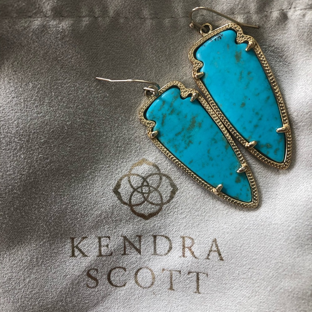 Kendra Scott Turquoise Skylar Earrings